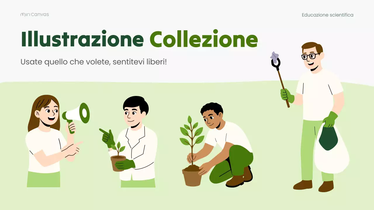 Presentazione della lezione di biologia moderna verde