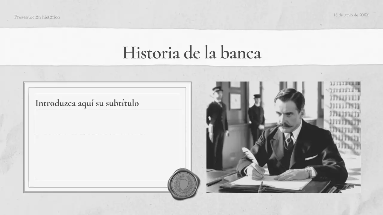 Presentación de la clase de historia clásica de Grey