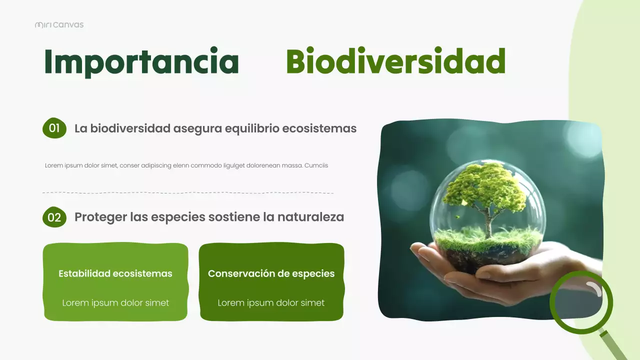 Presentación de la conferencia científica sobre biología moderna verde