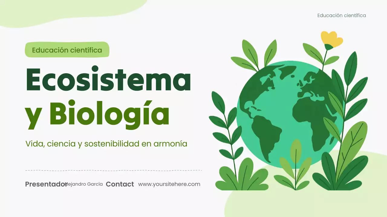 Presentación de la conferencia científica sobre biología moderna verde