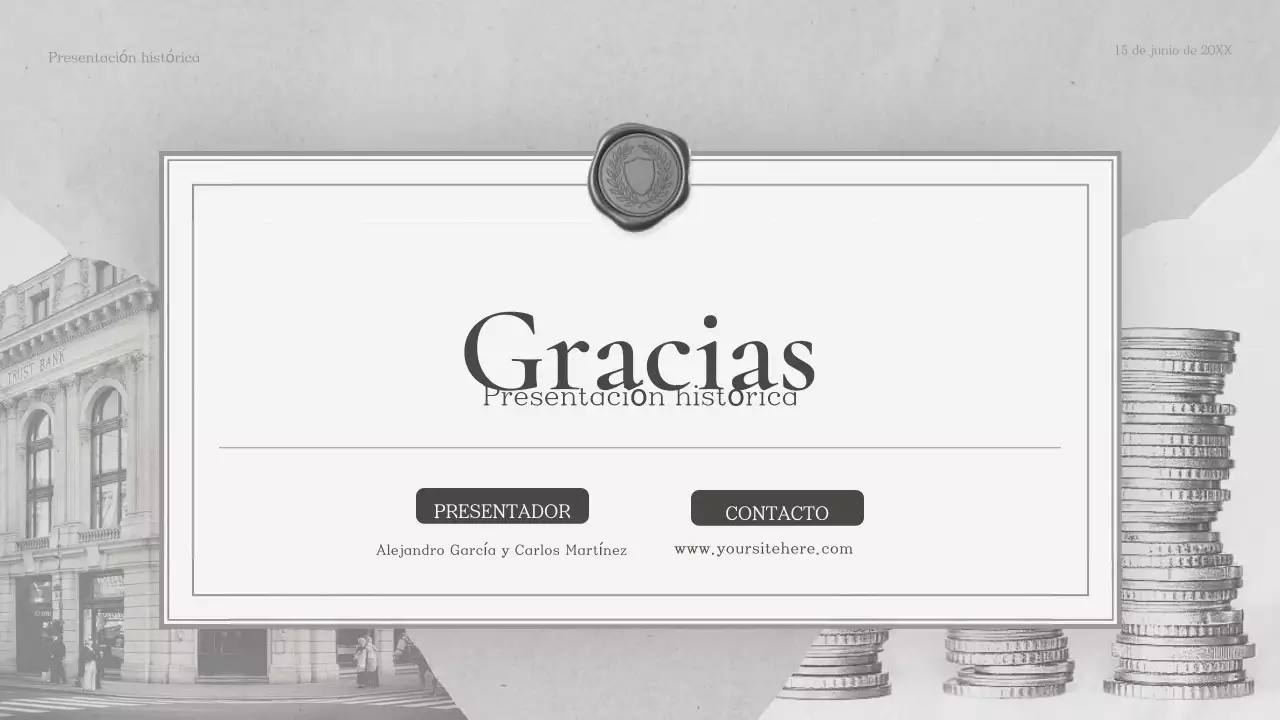 Presentación de la clase de historia clásica de Grey