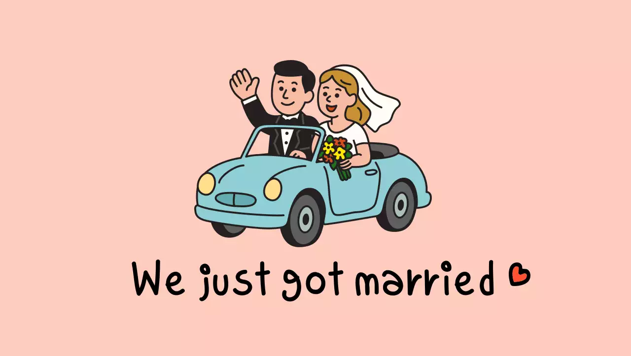 핑크 아기자기한 결혼 기념