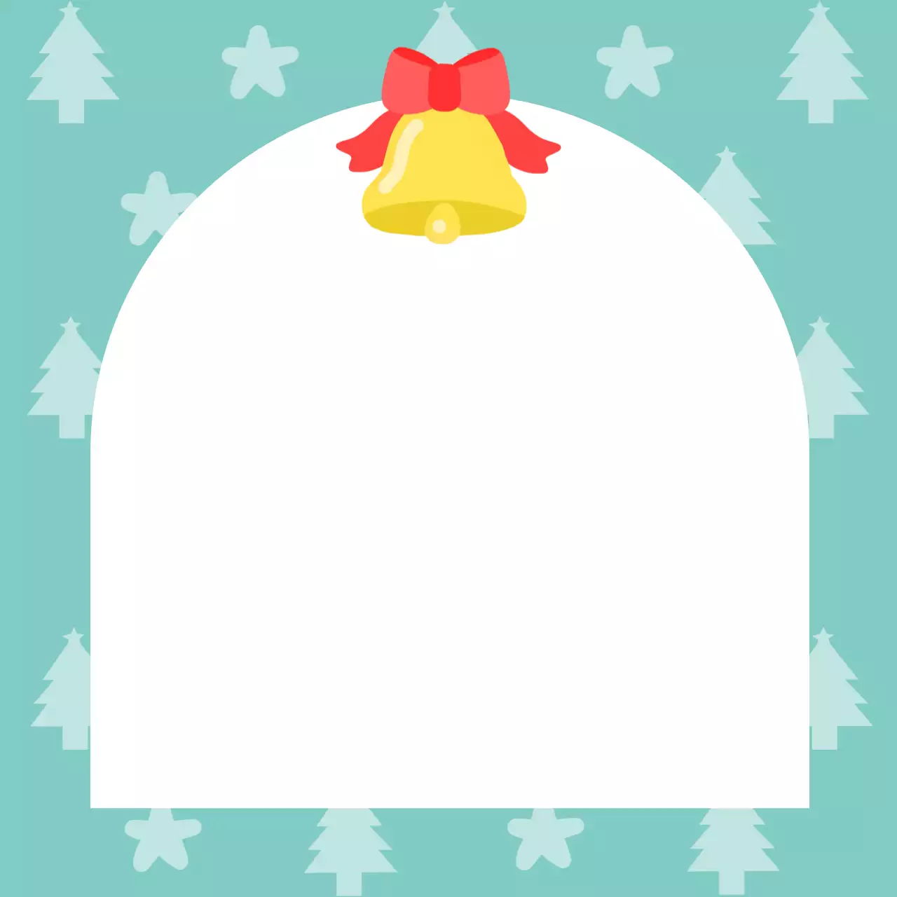 민트 심플 겨울 엽서