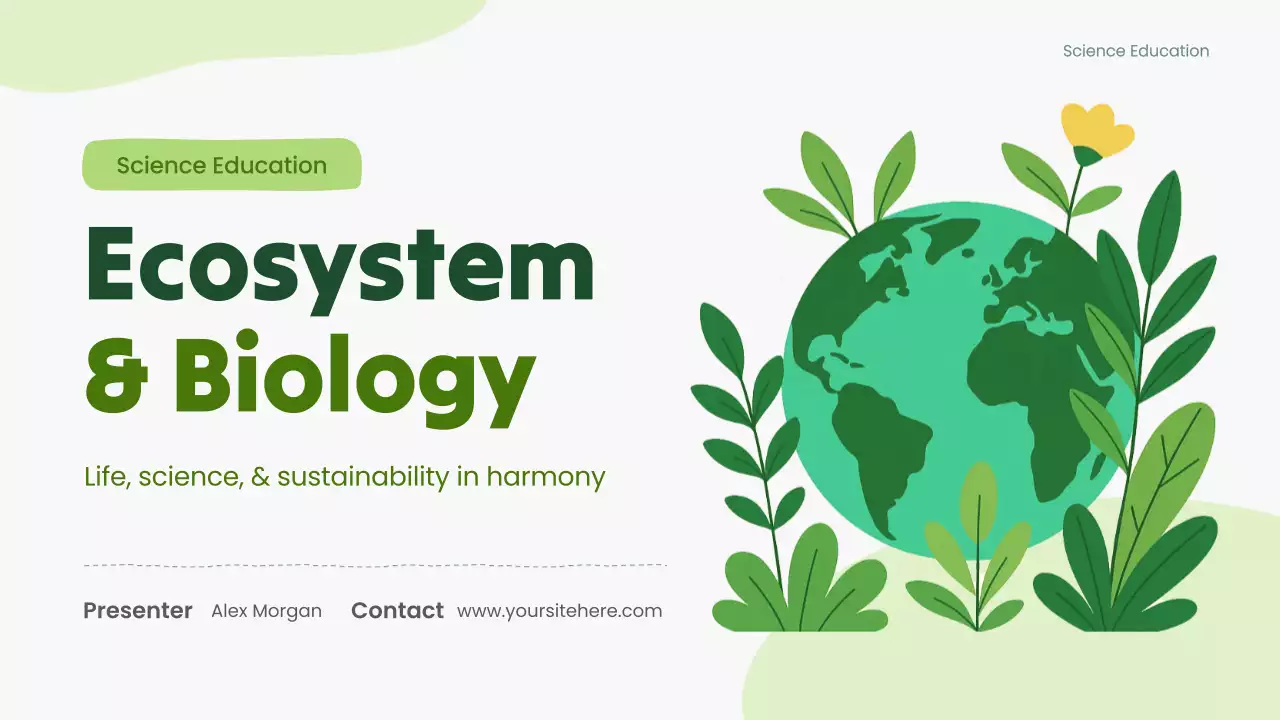 Green Modern Biology Science Lecture Presentation