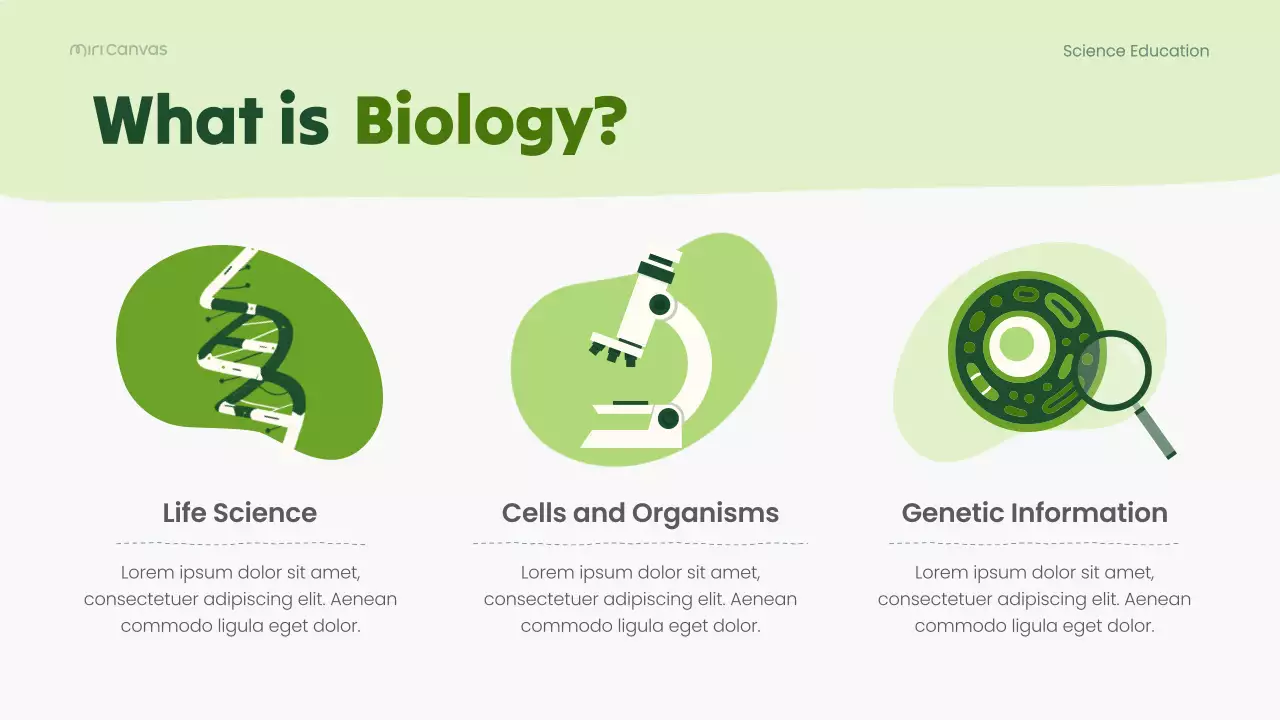 Bài giảng khoa học sinh học hiện đại xanh