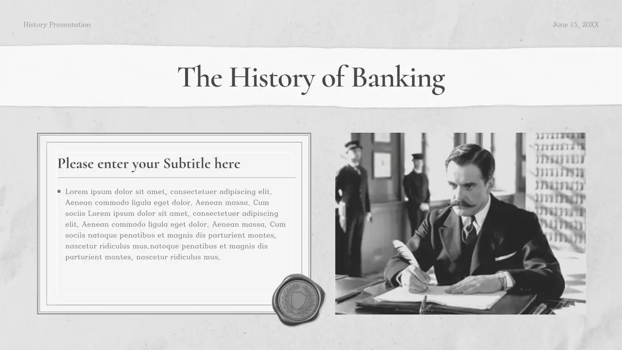 Grey Classic History Class Presentation