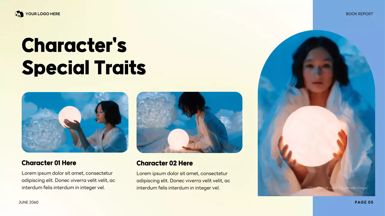 Colorful My Favorite Character Literature Report Presentation