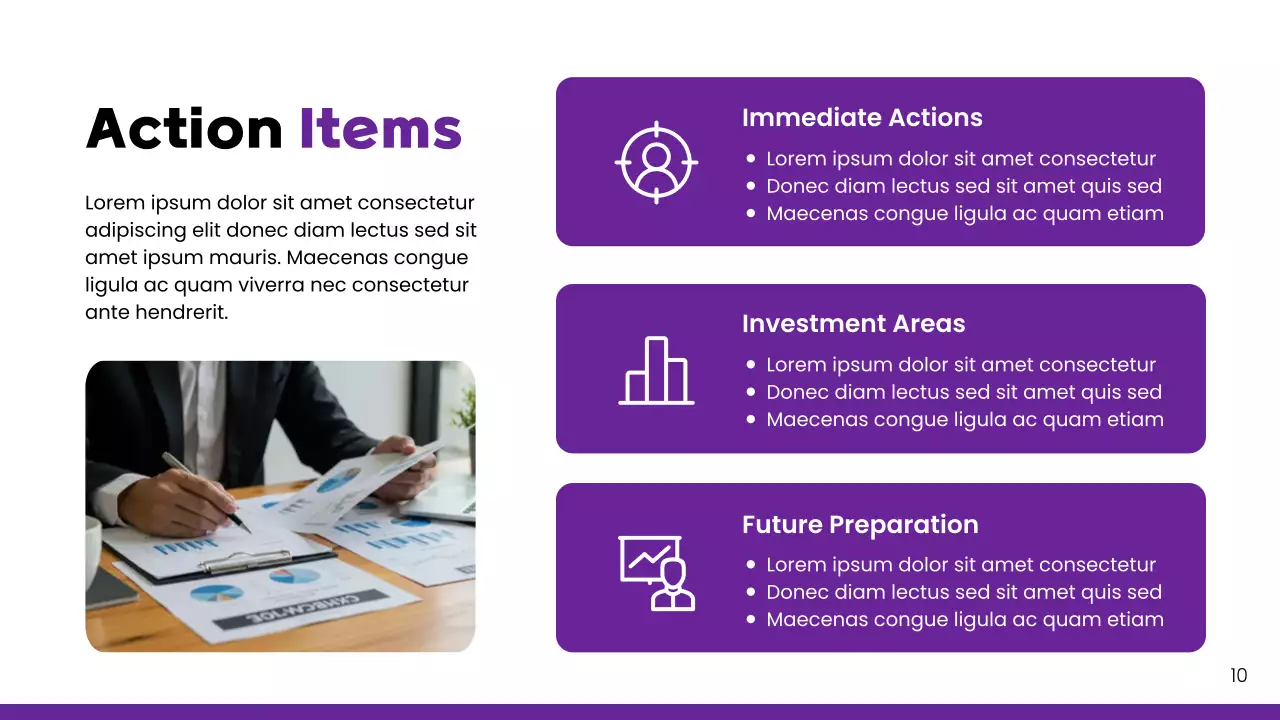 Purple Modern Key Market Report Presentation