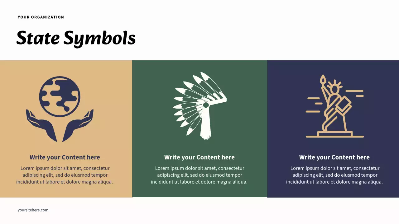 Beige and Navy Modern Geography State Report Document