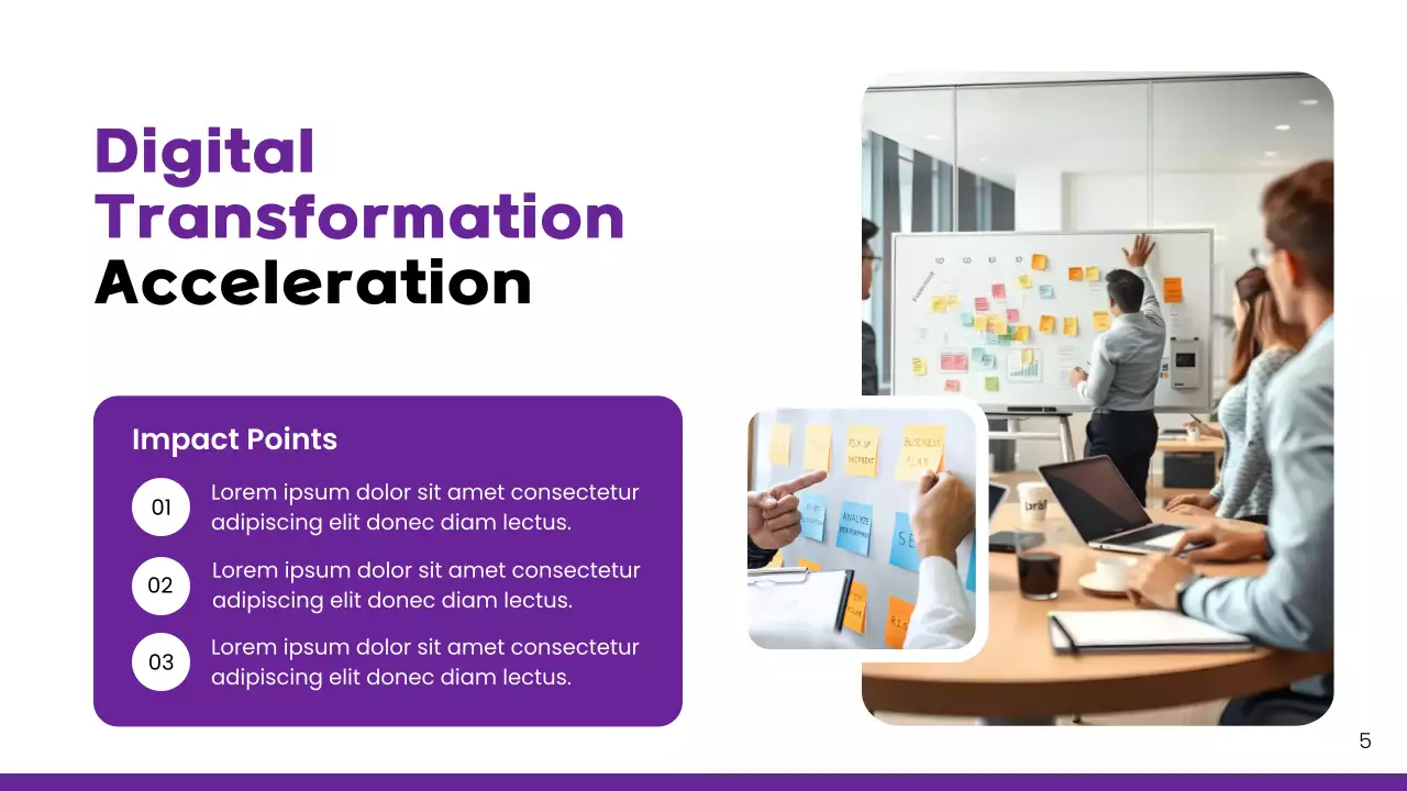 Purple Modern Key Market Report Presentation