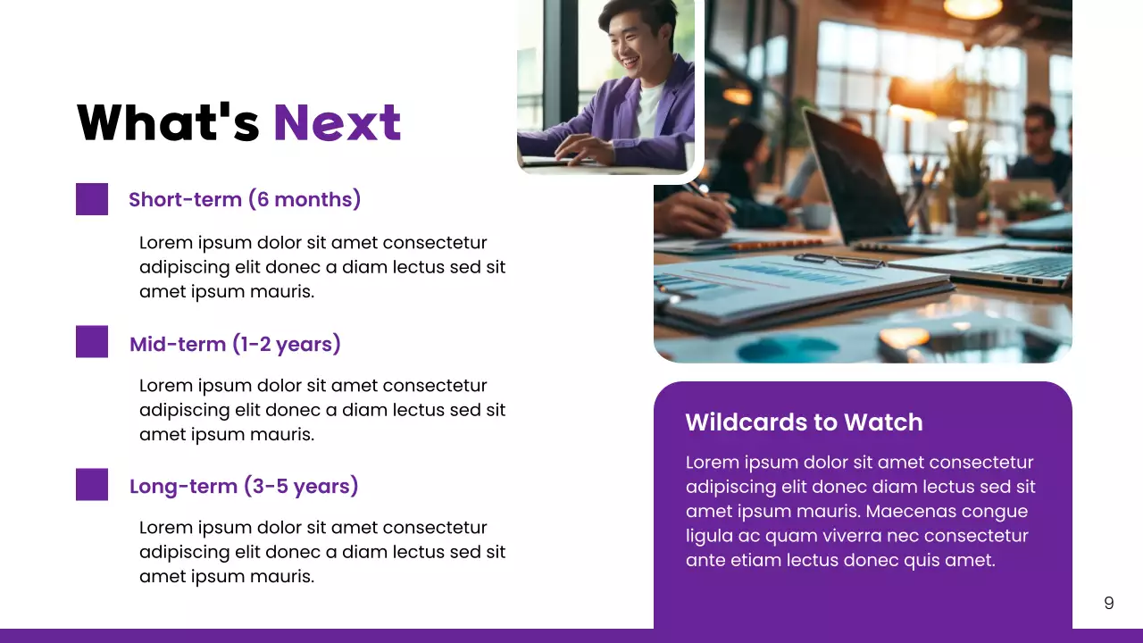 Purple Modern Key Market Report Presentation