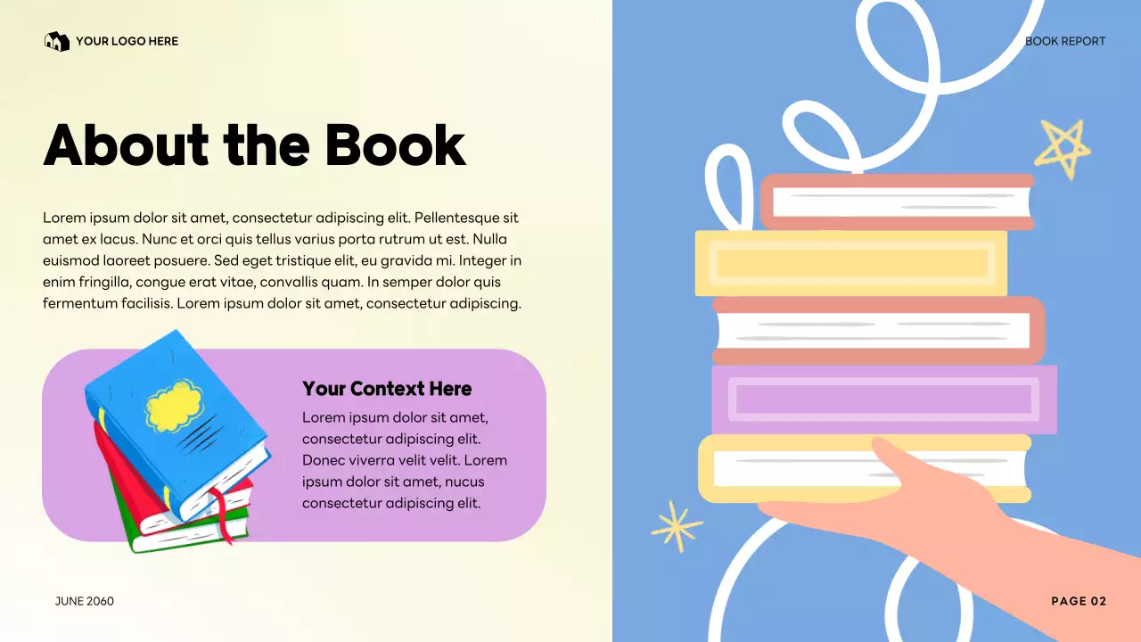 Colorful My Favorite Character Literature Report Presentation