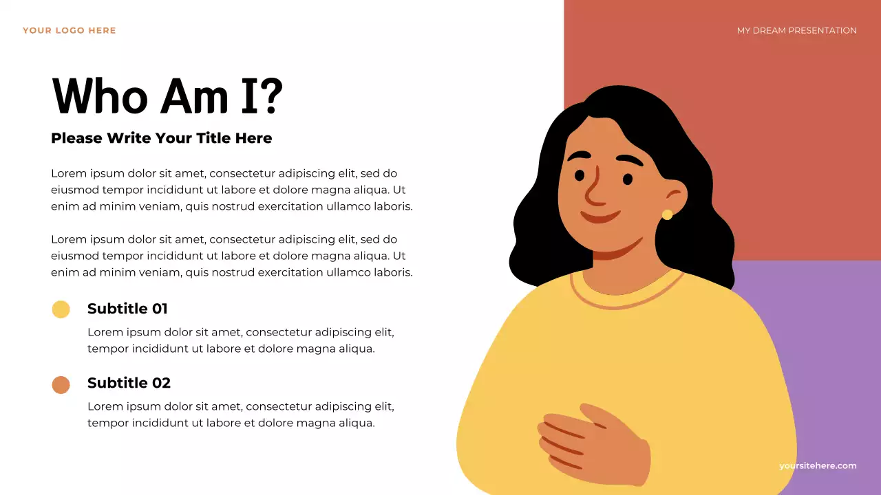 Orange Illustrative Dream Achievement Plan Presentation