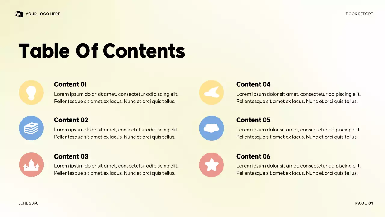 Colorful My Favorite Character Literature Report Presentation