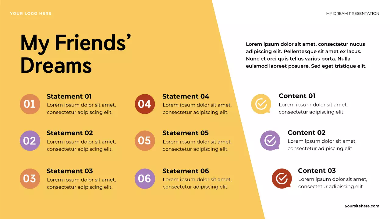 Orange Illustrative Dream Achievement Plan Presentation