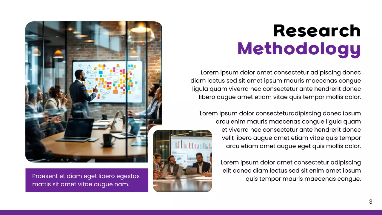 Purple Modern Key Market Report Presentation