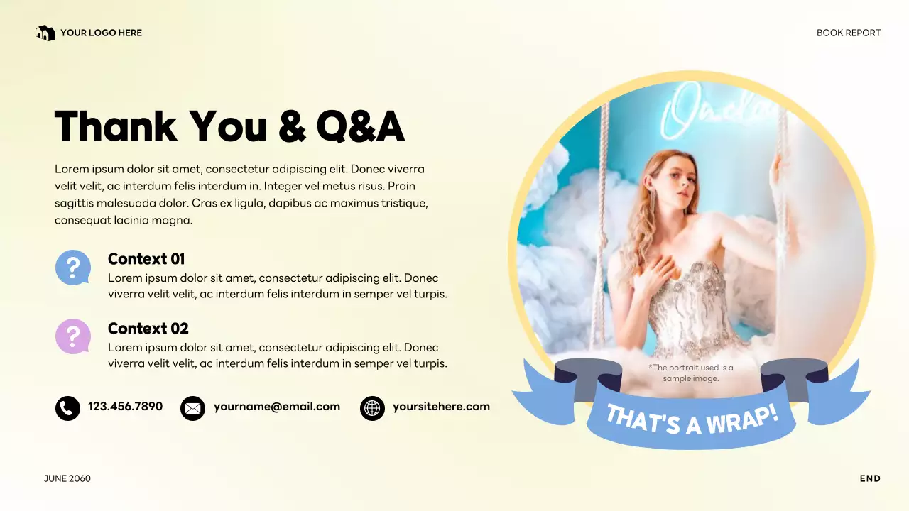 Colorful My Favorite Character Literature Report Presentation