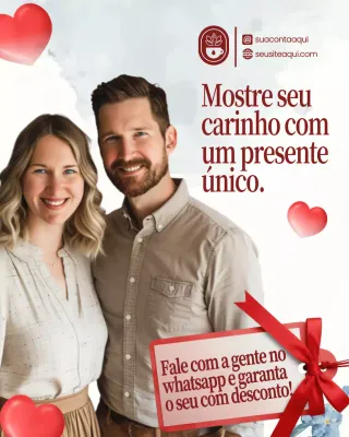 Postagem de promoção de presente moderno bege no Instagram