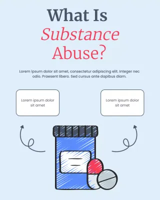 Blue Simple Substance Abuse Awareness Instagram Post