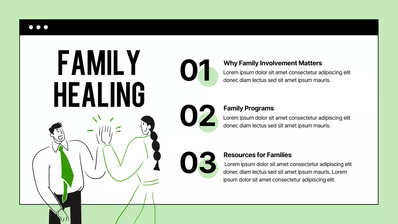 Green Minimal Addiction Announcement Presentation