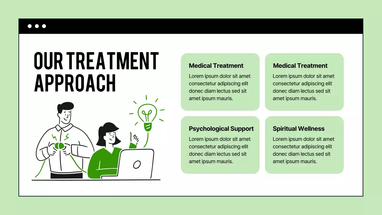 Green Minimal Addiction Announcement Presentation
