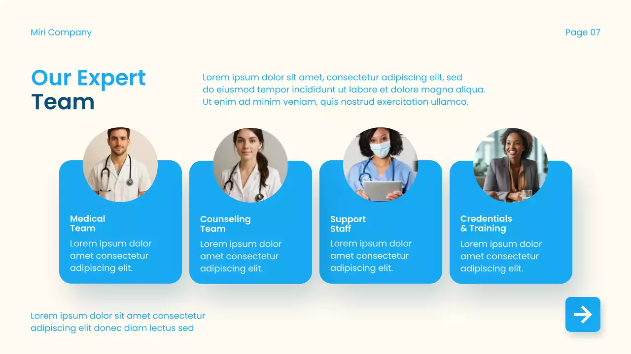 Blue Modern Overcoming Addiction Guide Presentation