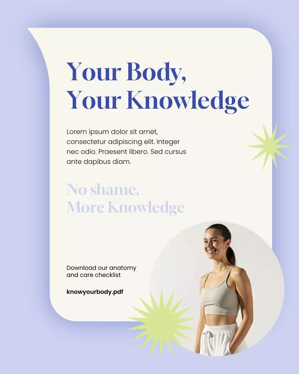 Purple Minimal Women's Health Awareness Instagram Post