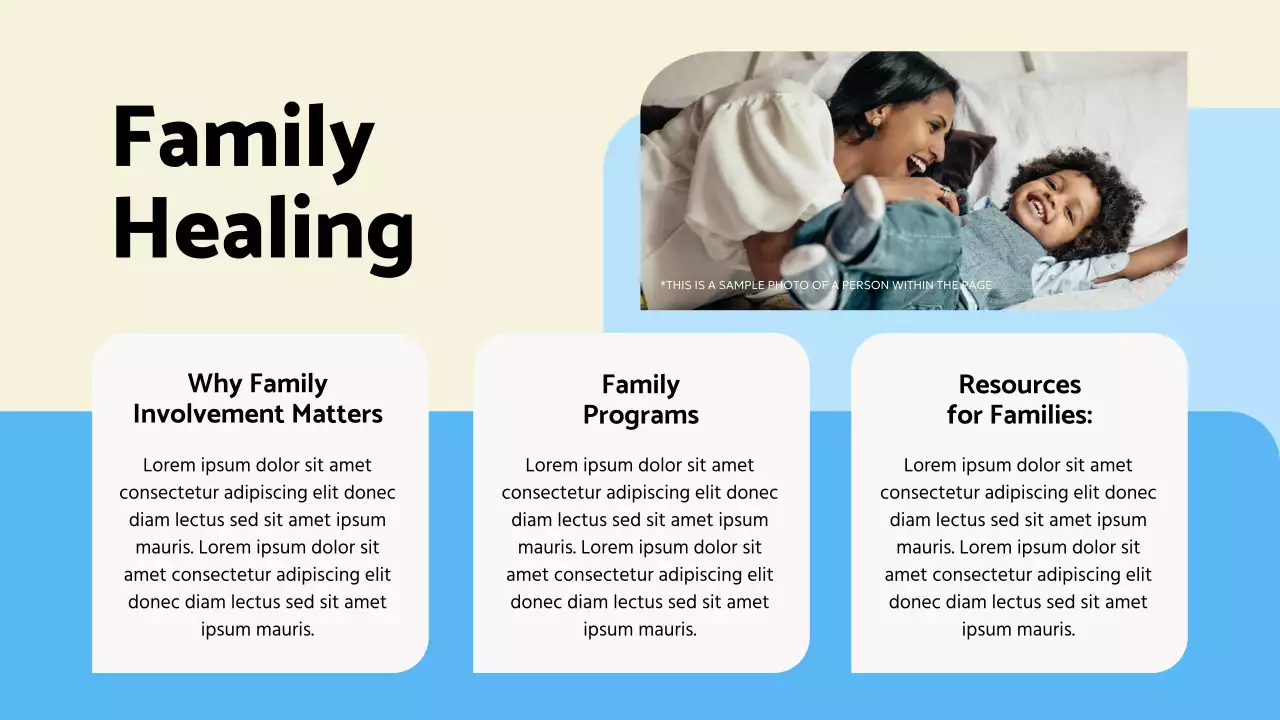 Blue Modern Recovery Announcement Presentation