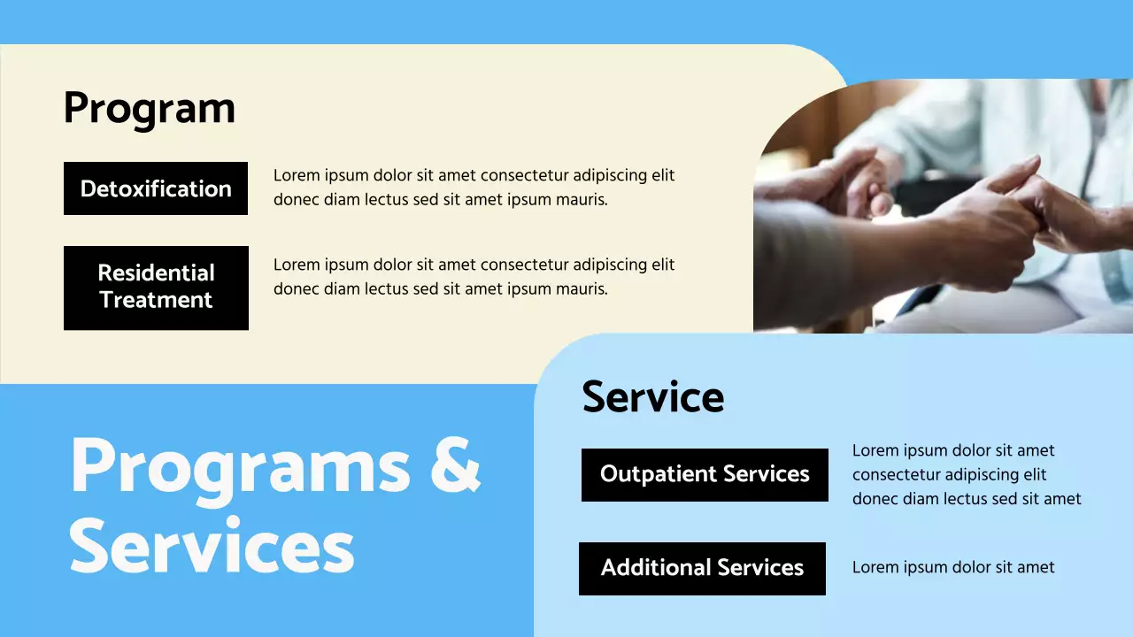 Blue Modern Recovery Announcement Presentation