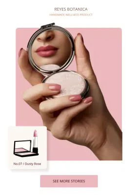 Pink Elegant Lipstick Cosmetics Advertisement
