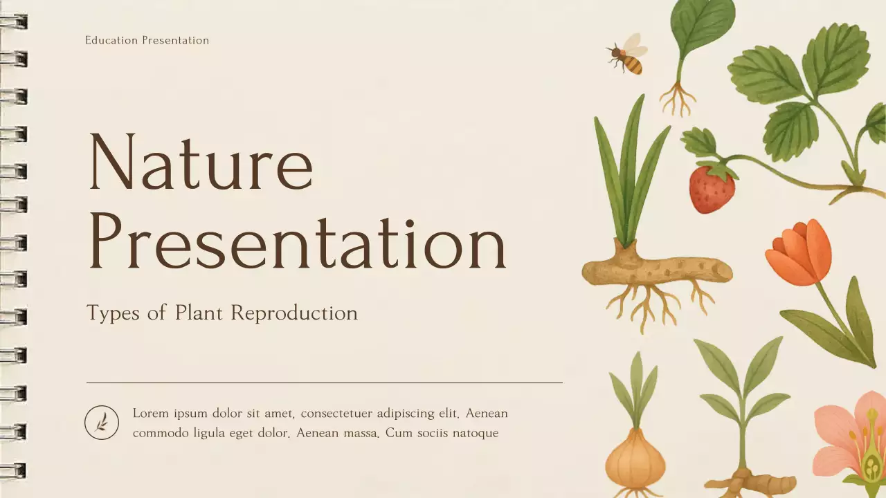 Beige Botanical Plant Lecture Presentation