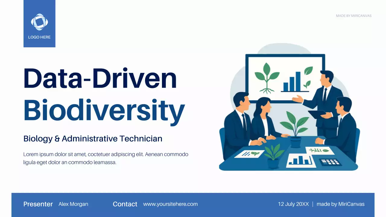 Blue Modern Biodiversity Business Presentation