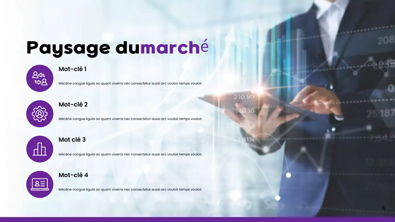 Présentation du rapport sur le marché des clés modernes violettes