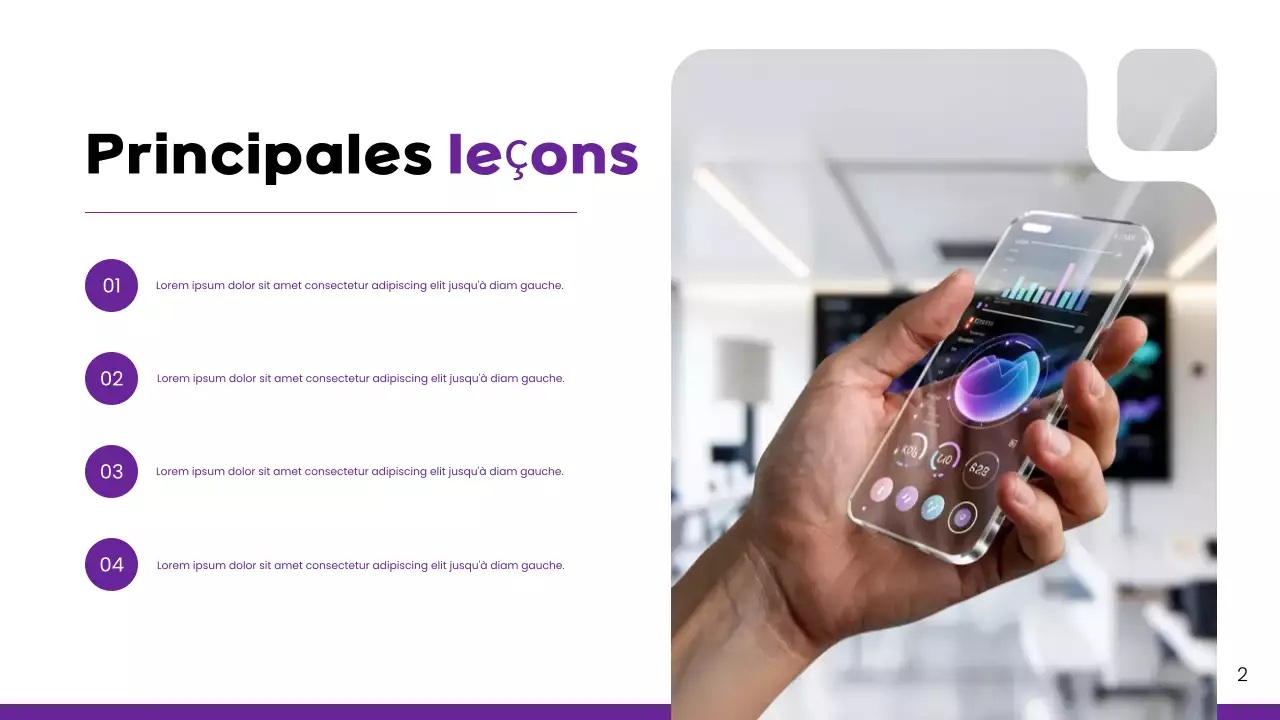 Présentation du rapport sur le marché des clés modernes violettes