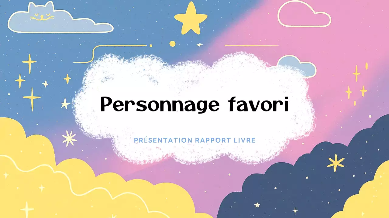 Présentation colorée de mon personnage préféré