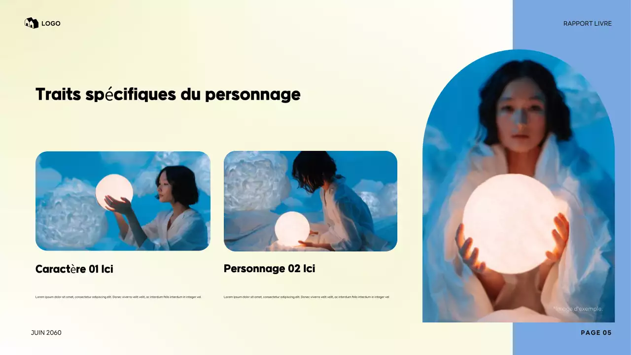 Présentation colorée de mon personnage préféré