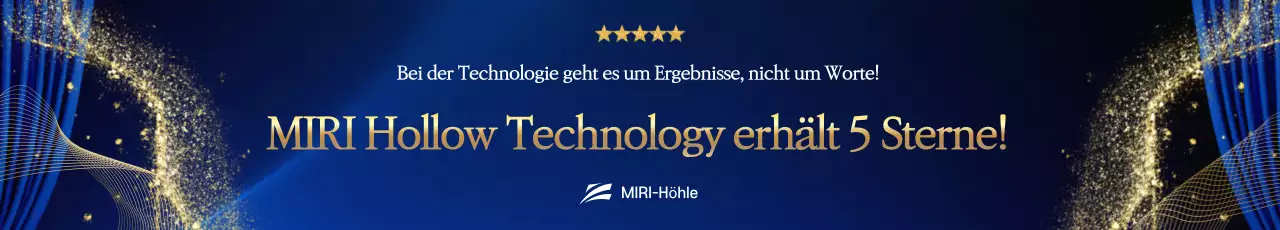 Blaue Werbung für anspruchsvolle Technologie