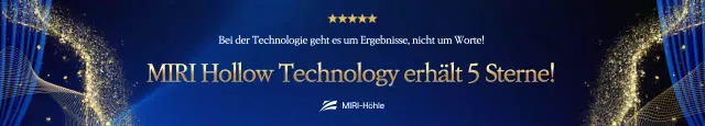 Blaue Werbung für anspruchsvolle Technologie