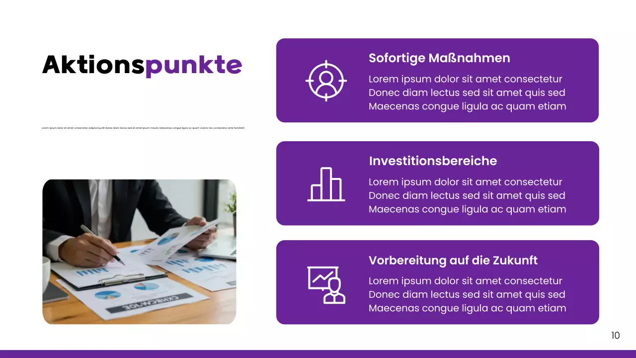 Purple Modern Key Marktbericht Präsentation