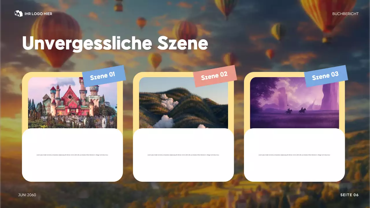 Bunte Präsentation „Mein Lieblingscharakter“