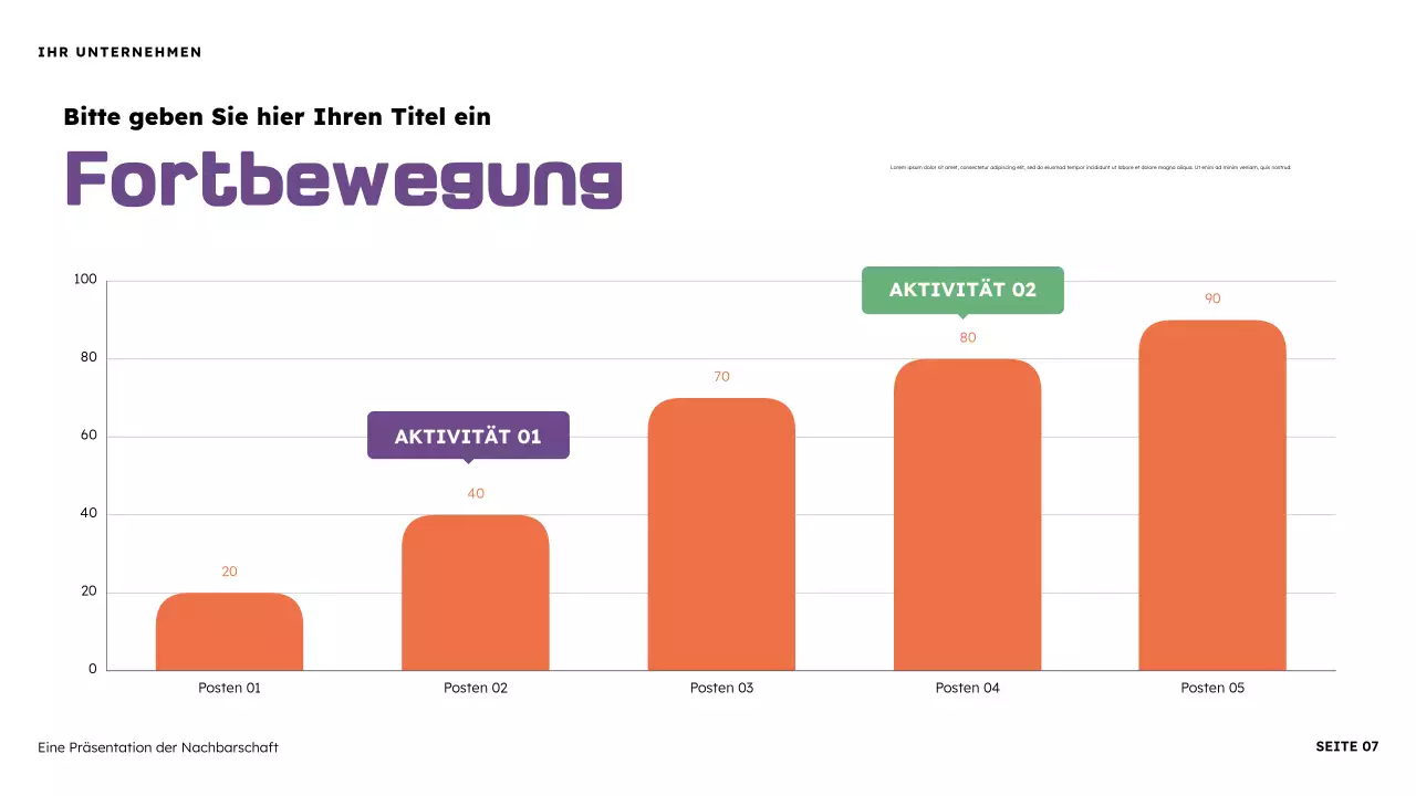 Orange und Lila Illustrative Nachbarschaftspräsentation