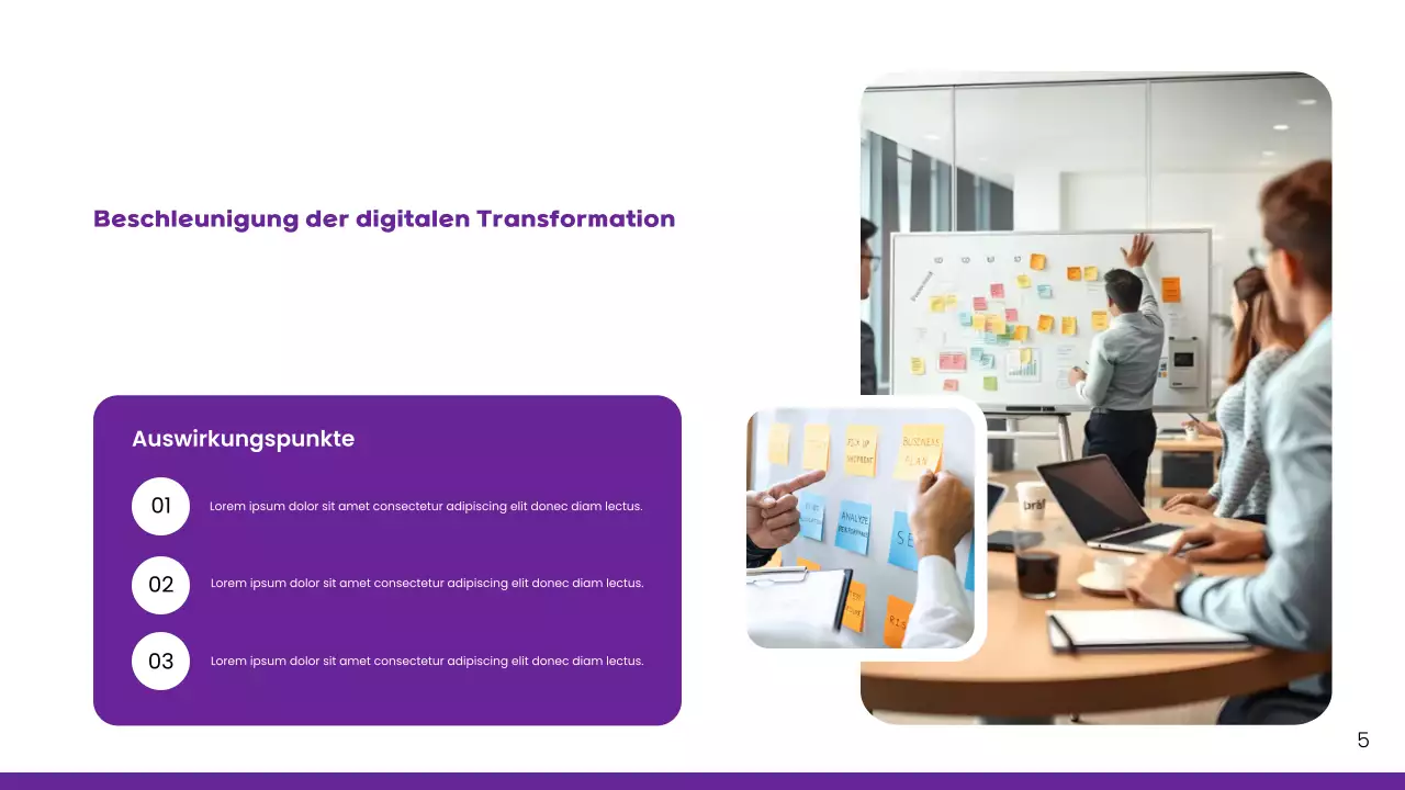 Purple Modern Key Marktbericht Präsentation