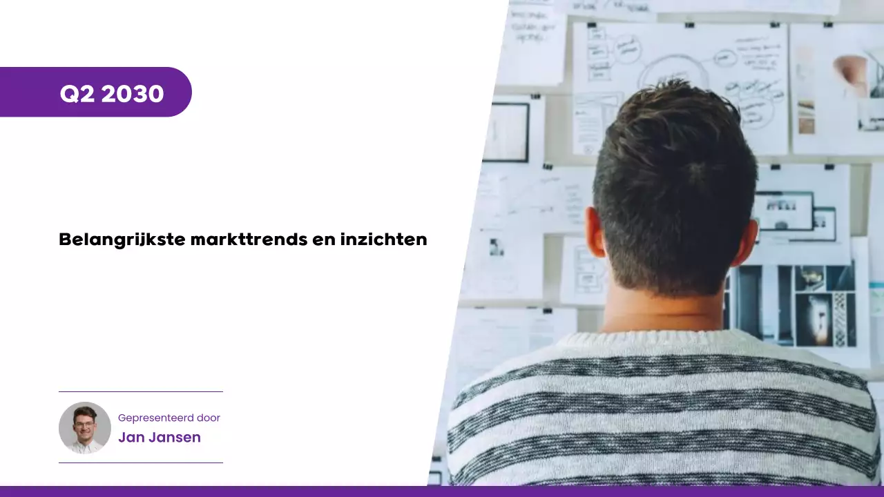 Presentatie van het Purple Modern Key Market Report