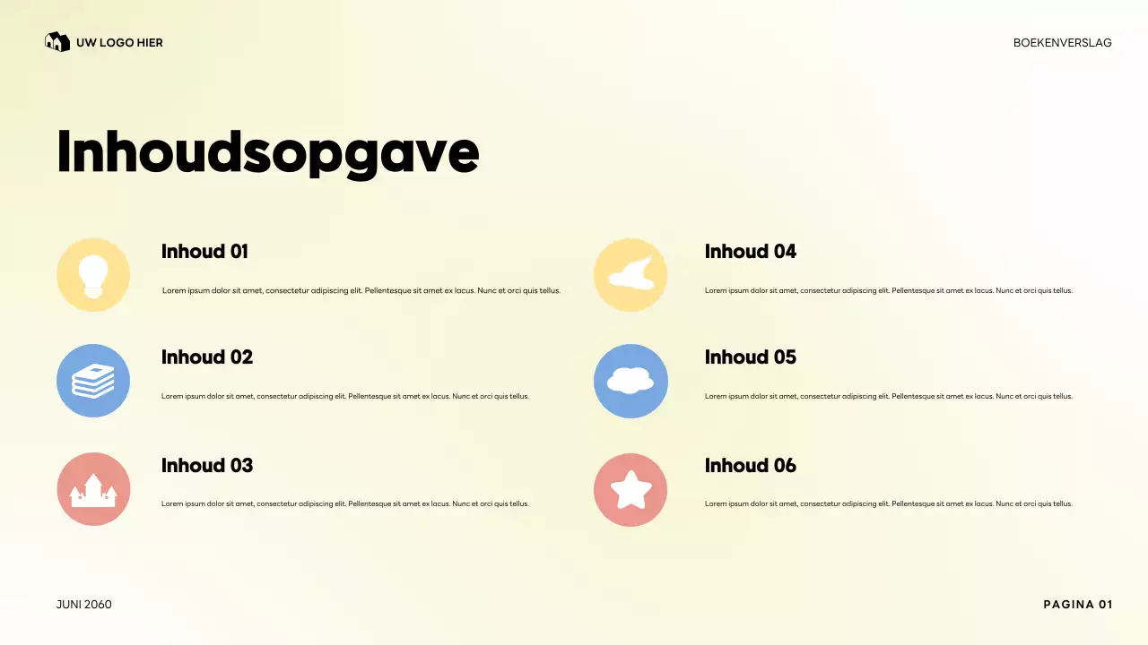 Kleurrijke presentatie van mijn favoriete personage