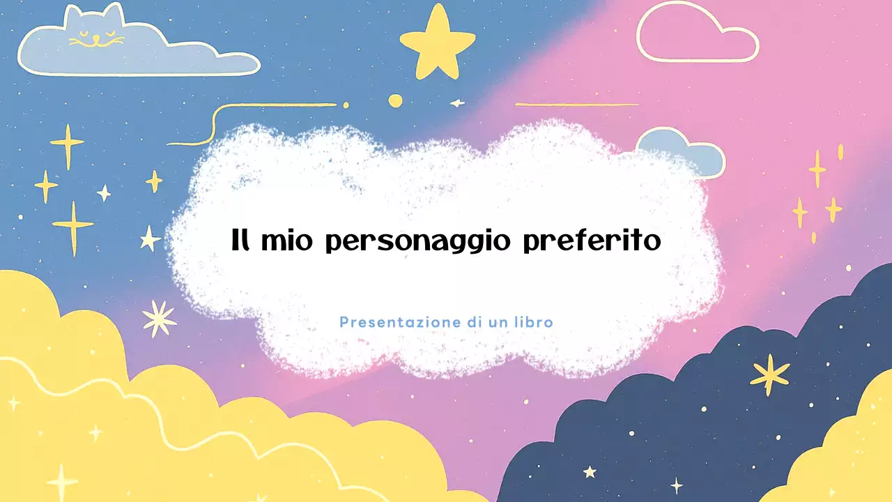 Presentazione del mio personaggio preferito colorato