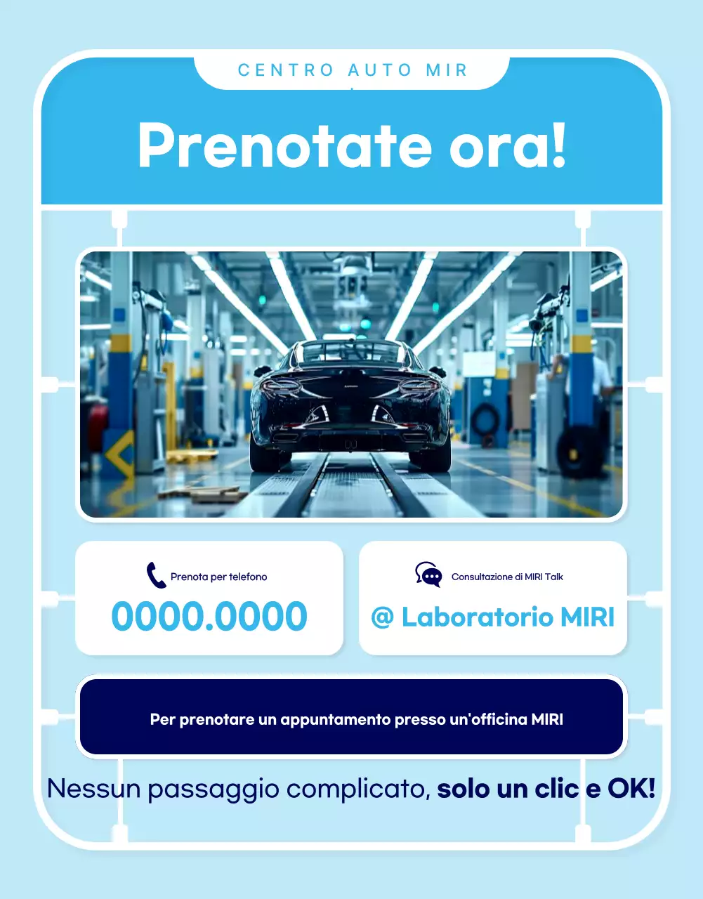 Pubblicità di Sky Blue Modern Auto Repair