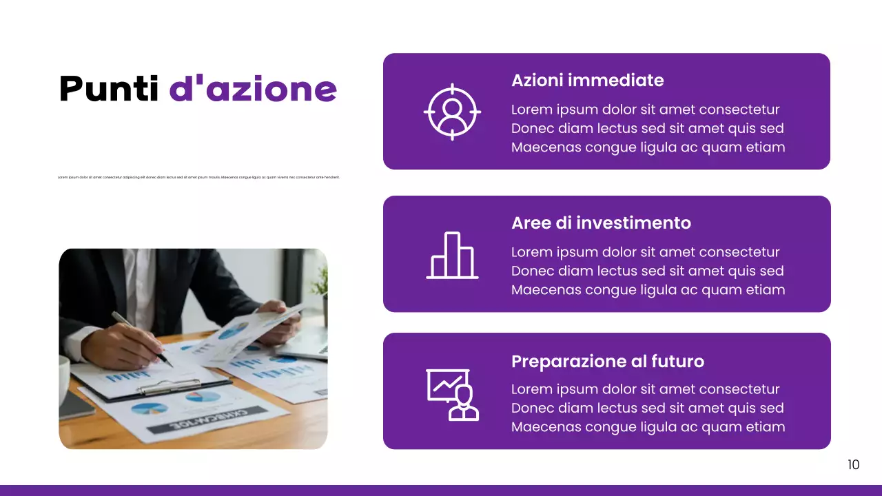 Presentazione del rapporto di mercato sulla chiave moderna viola