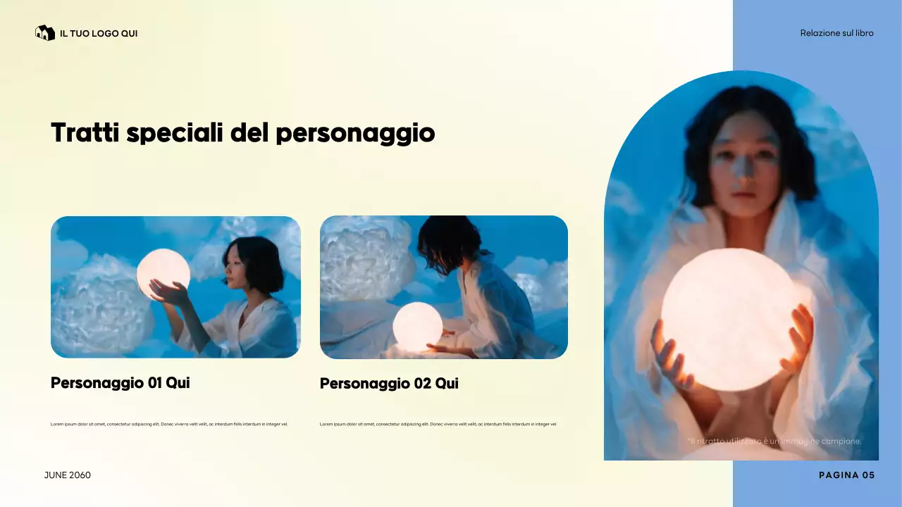 Presentazione del mio personaggio preferito colorato