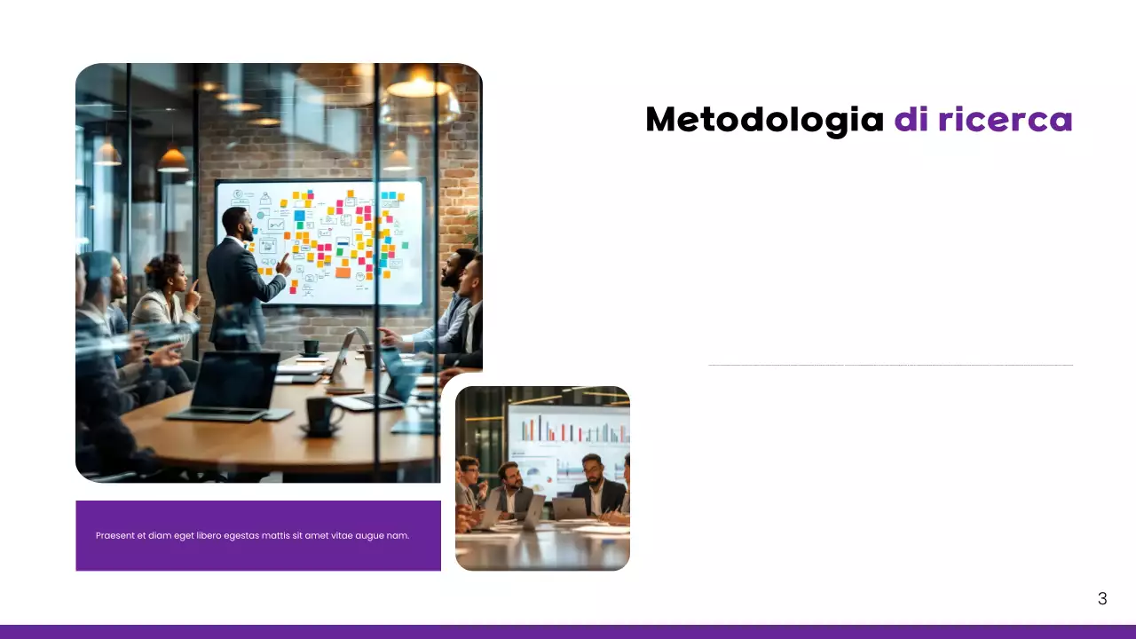 Presentazione del rapporto di mercato sulla chiave moderna viola