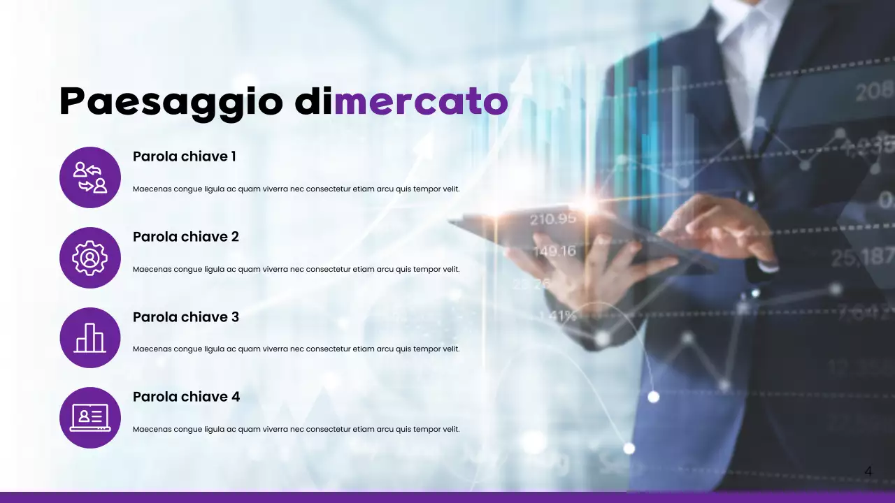 Presentazione del rapporto di mercato sulla chiave moderna viola